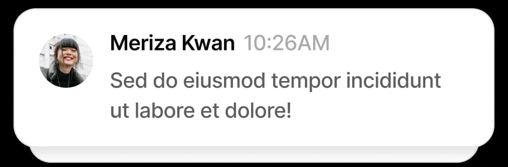 Task chat interface showing a conversation